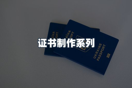 证书制作系列
